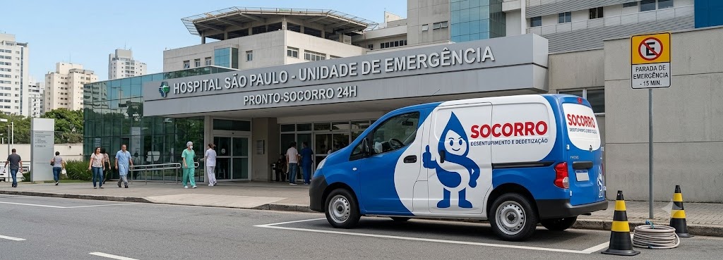 Profissional realizando Desentupimento e Manutenção Preventiva para Hospitais, Clínicas e Postos de Saúde em Imbituba